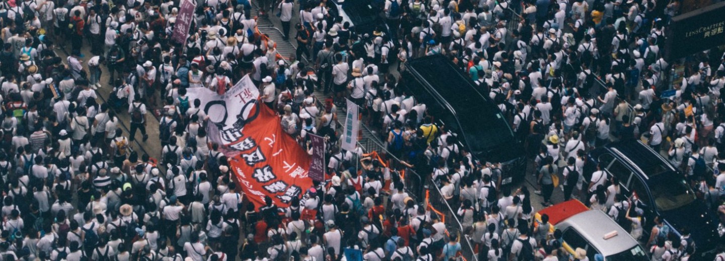 Headlines in Western journals – “Sunday 18th August 2019 – Hong Kong: 1.7m people defy police to March in pouring rain”